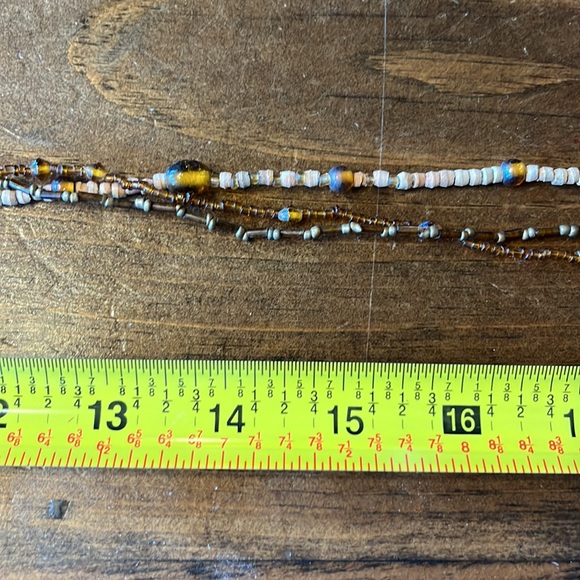 Brown beaded necklace. Worn several times. Listing #7022 - Picture 10 of 11